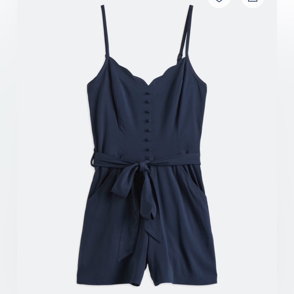 NWOT Navy Romper